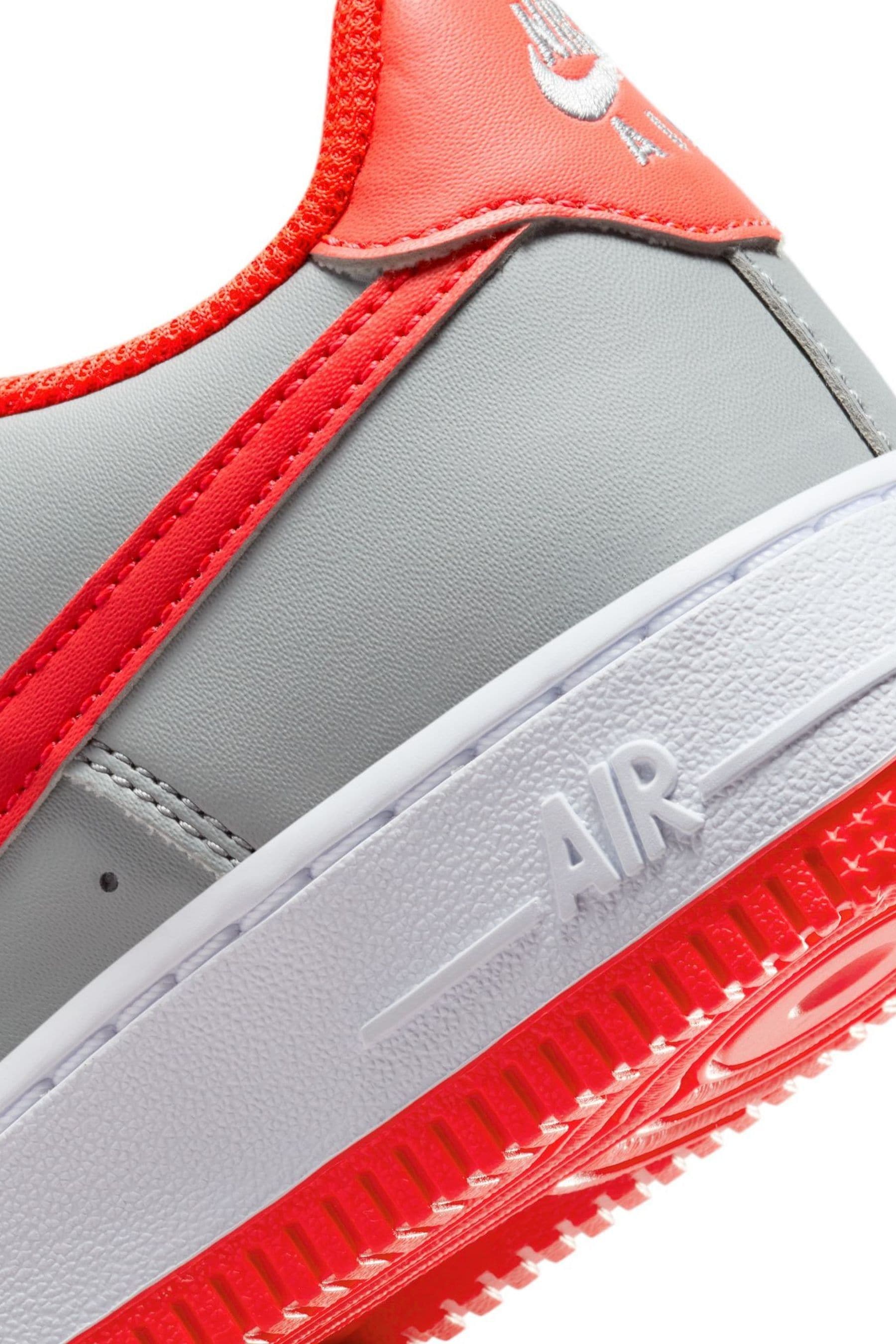Nike air force 1 grey and orange outlet