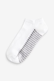 White/Grey/Black Zig Zag 6 Pack Trainer Socks - Image 2 of 9