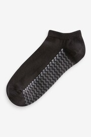 White/Grey/Black Zig Zag 6 Pack Trainer Socks - Image 3 of 9