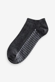 White/Grey/Black Zig Zag 6 Pack Trainer Socks - Image 4 of 9