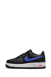 Nike Black/Grey Air Force 1 Next Nature Youth Trainers - Image 2 of 9