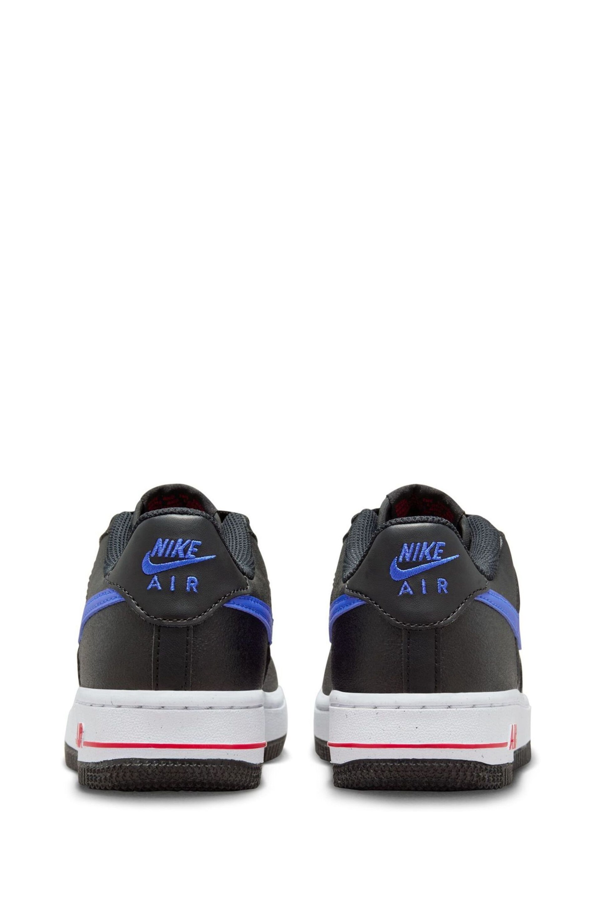Nike Black/Grey Air Force 1 Next Nature Youth Trainers - Image 4 of 9