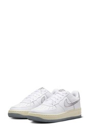 Nike White Air Force 1 LV8 3 Youth Trainers - Image 5 of 12