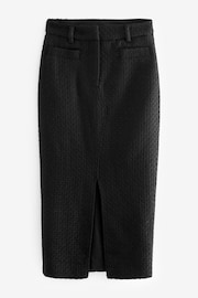 Black Rochelle Humes Boucle Column Skirt - Image 5 of 6