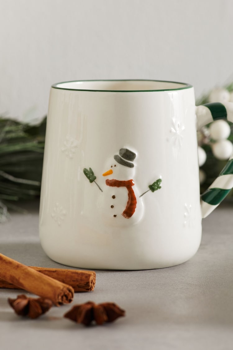 White Snowman Mug - Image 2 of 4