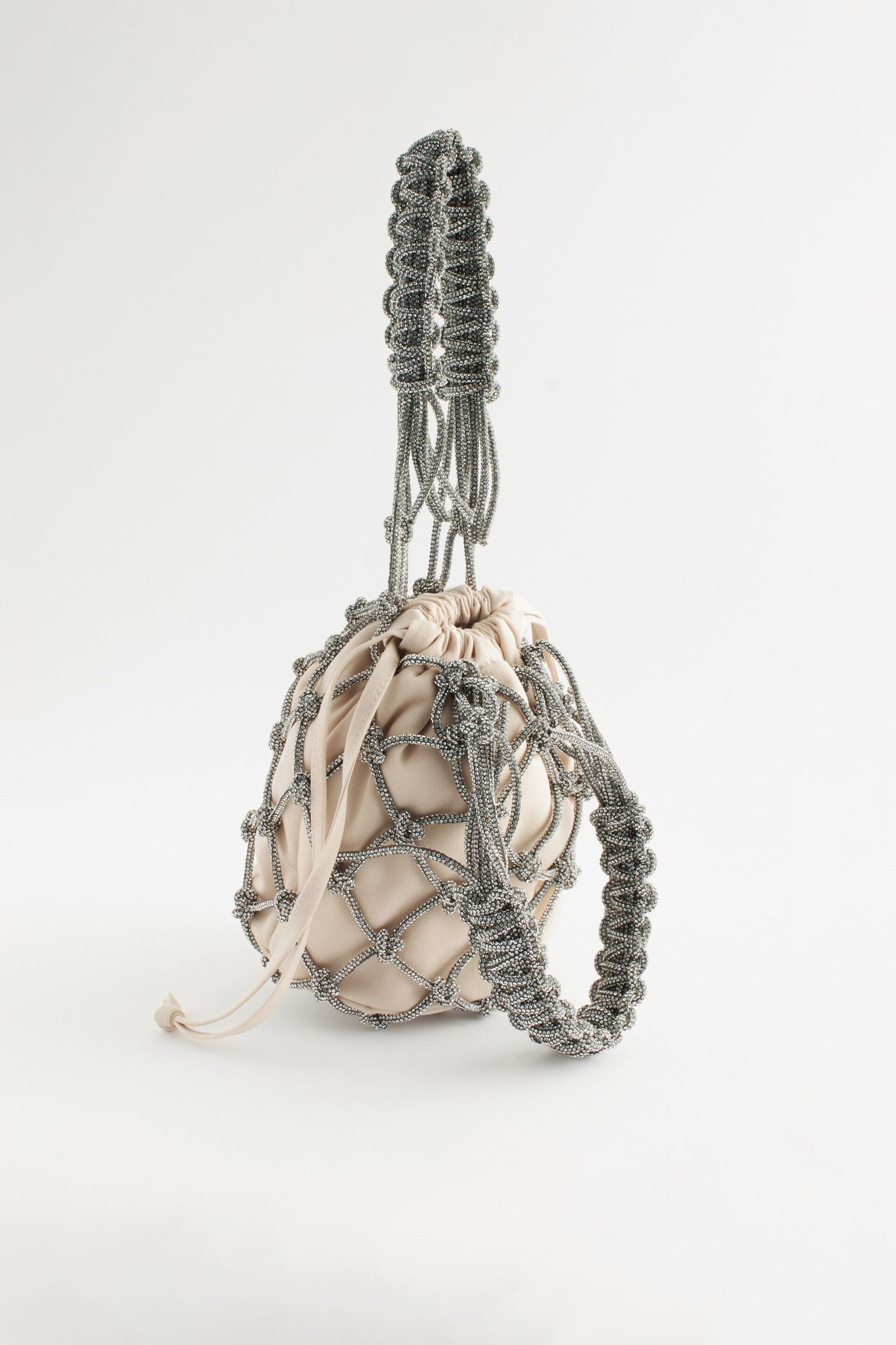 Silver Diamante Bucket Bag - Image 5 of 10