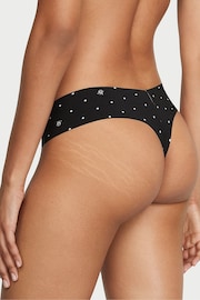 Victoria's Secret Black Dot Logo Thong Knickers - Image 2 of 3