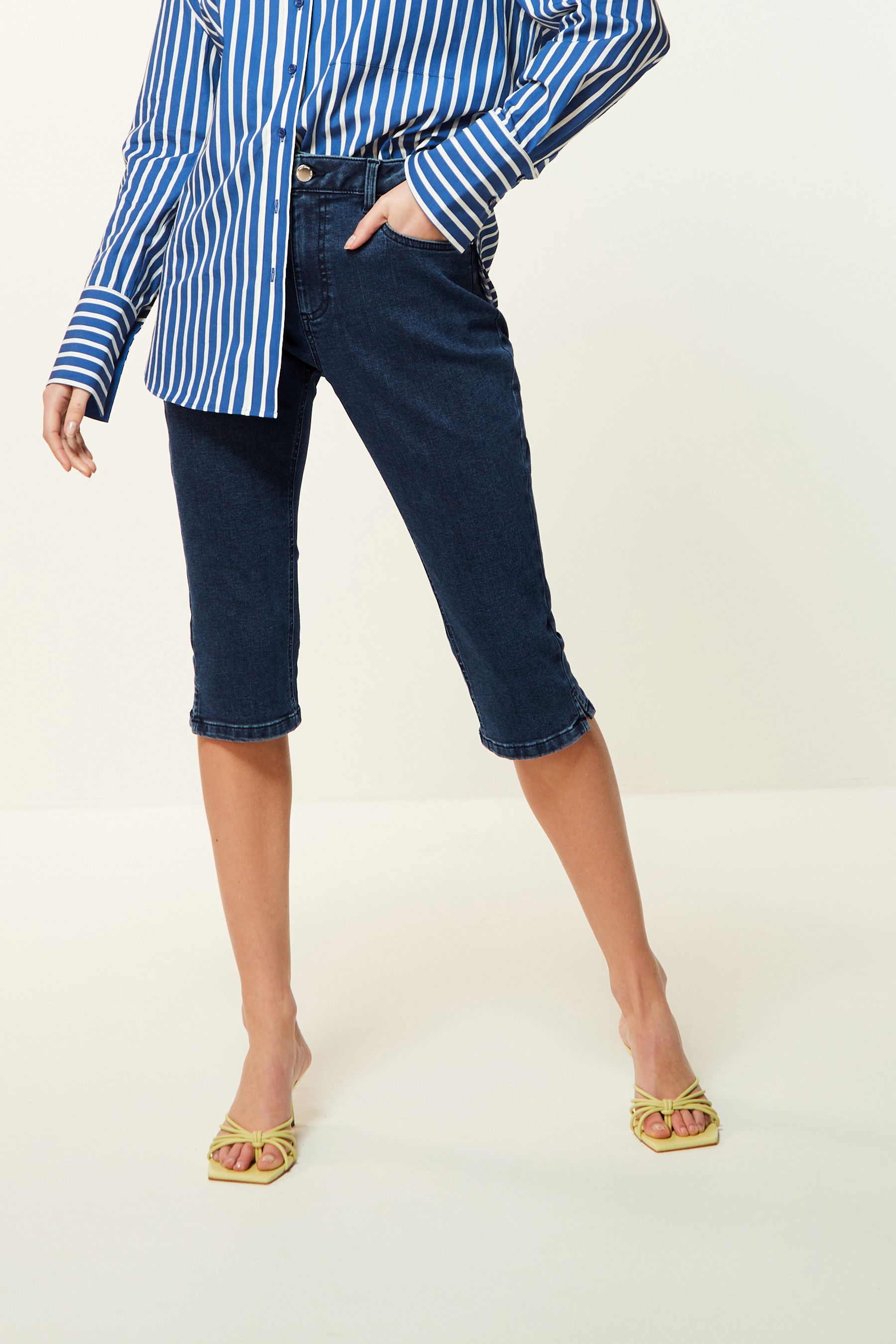 Buy Inky Blue Capri Cropped Jeans from Next Slovakia