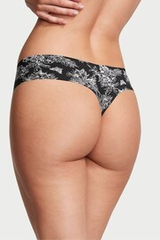 Victoria's Secret Black Tropical Toile Thong Knickers - Image 2 of 3