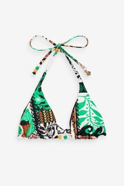 Seafolly Green Atlantis Reversible Longline Slide Tri Bikini Top - Image 8 of 8