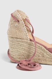 Castaner Pink Carina Wedge Espadrilles - Image 3 of 5