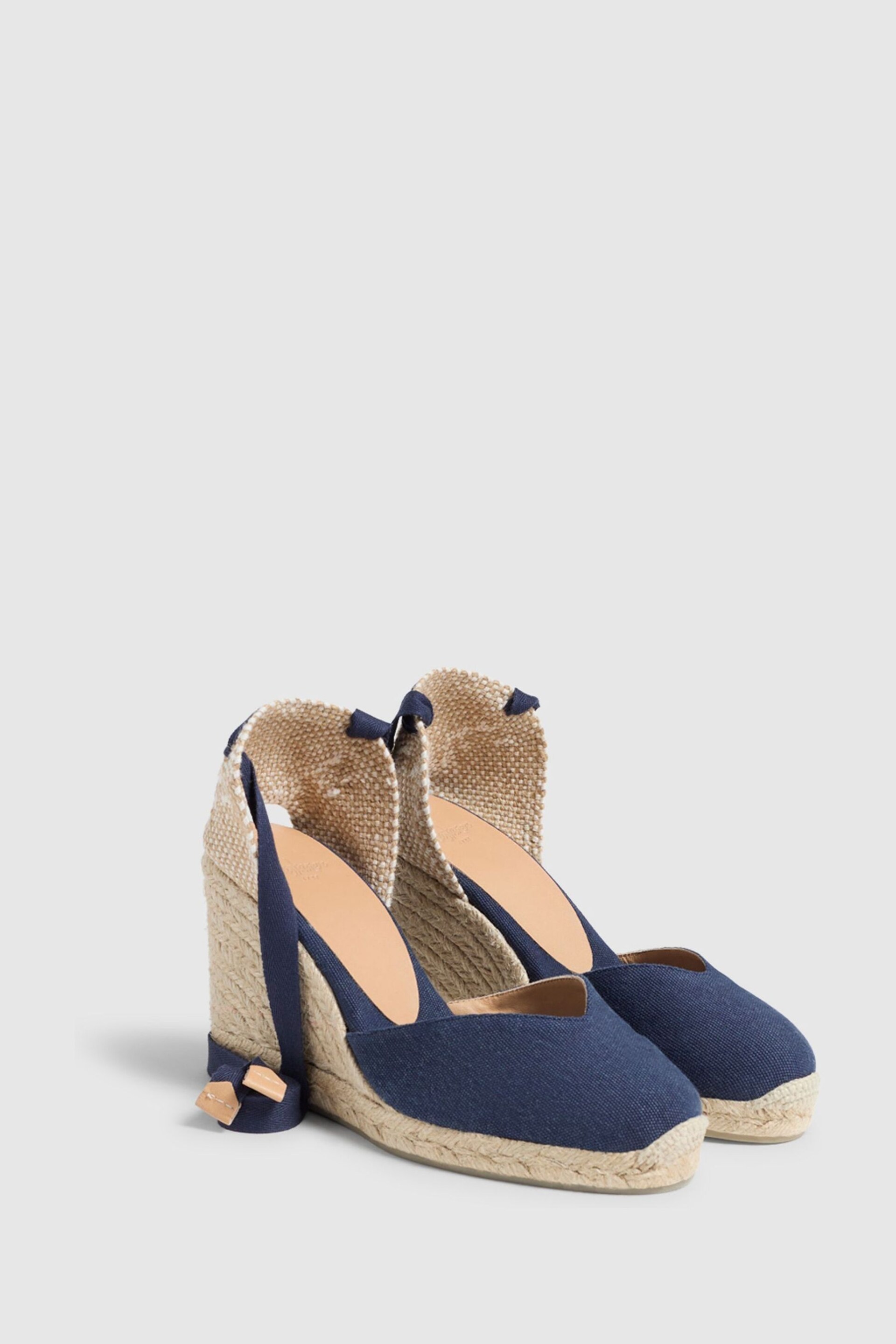 Castaner Blue Chiara Wedge Espadrilles - Image 3 of 6