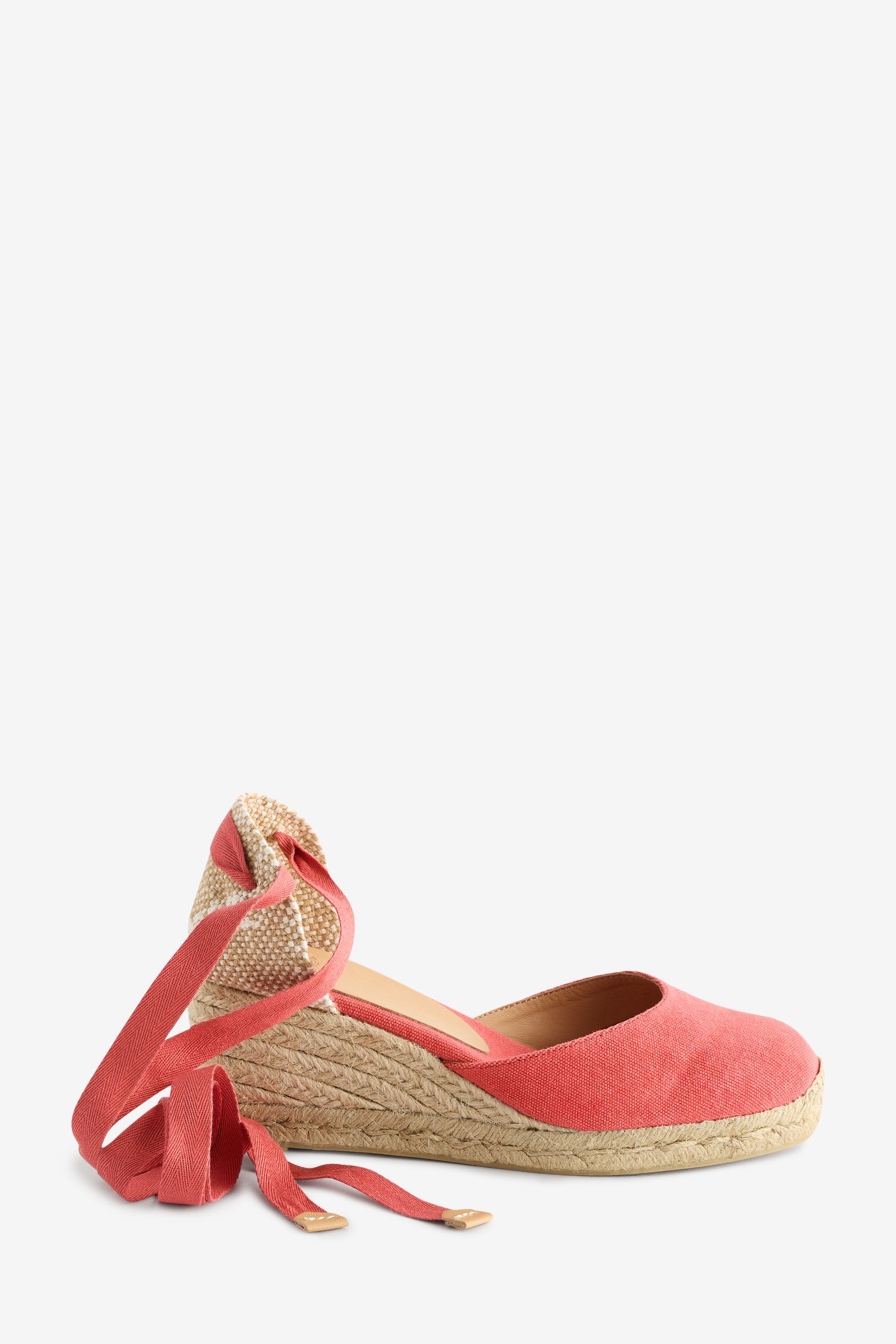 Castaner Carina Wedge Espadrilles 7 PINK Womens