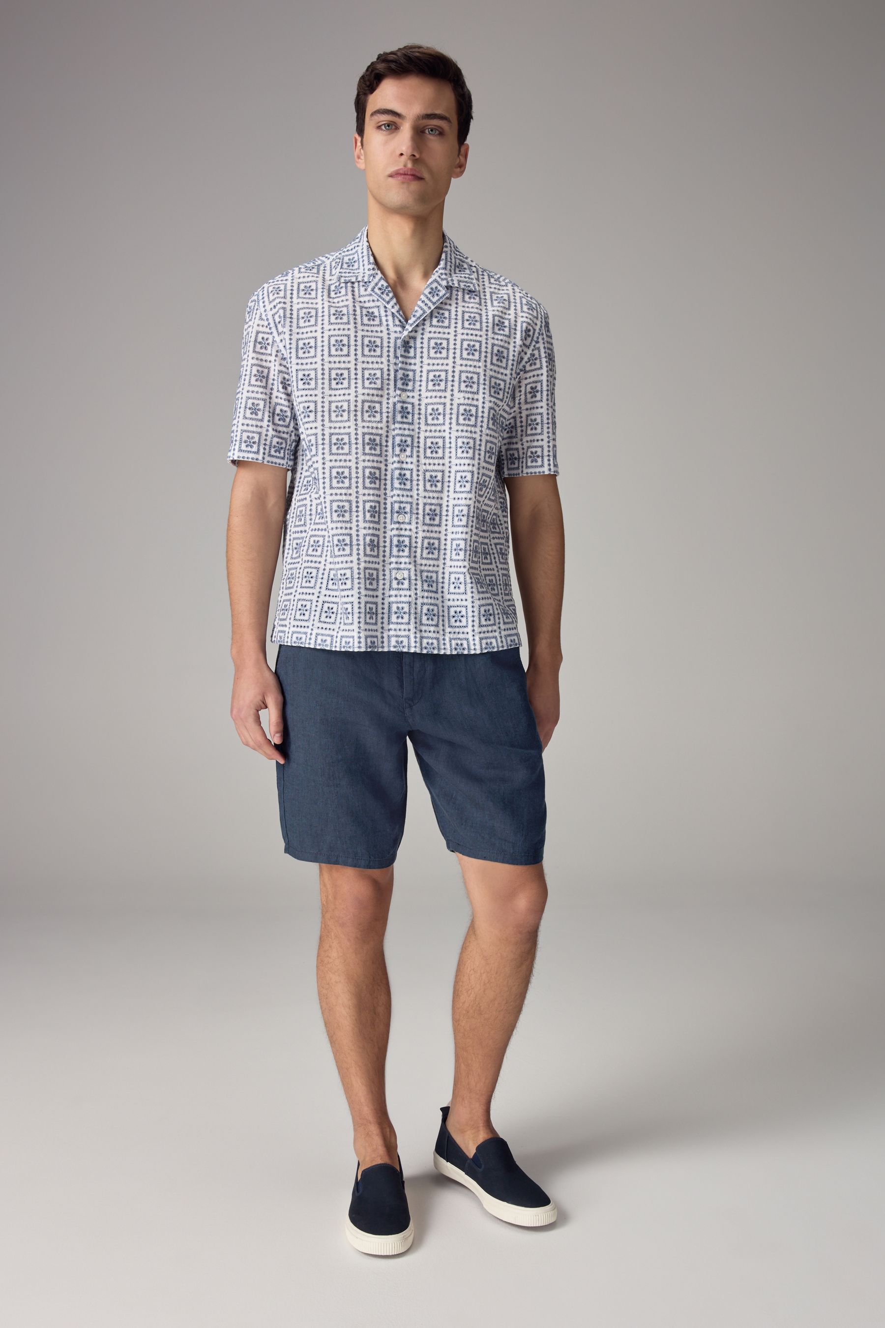 Blue dress shorts online