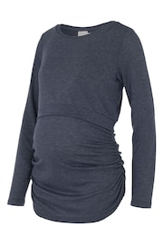Mamalicious Grey Maternity Lightweight Knitted Jumper With Nursing Function - Image 6 of 6