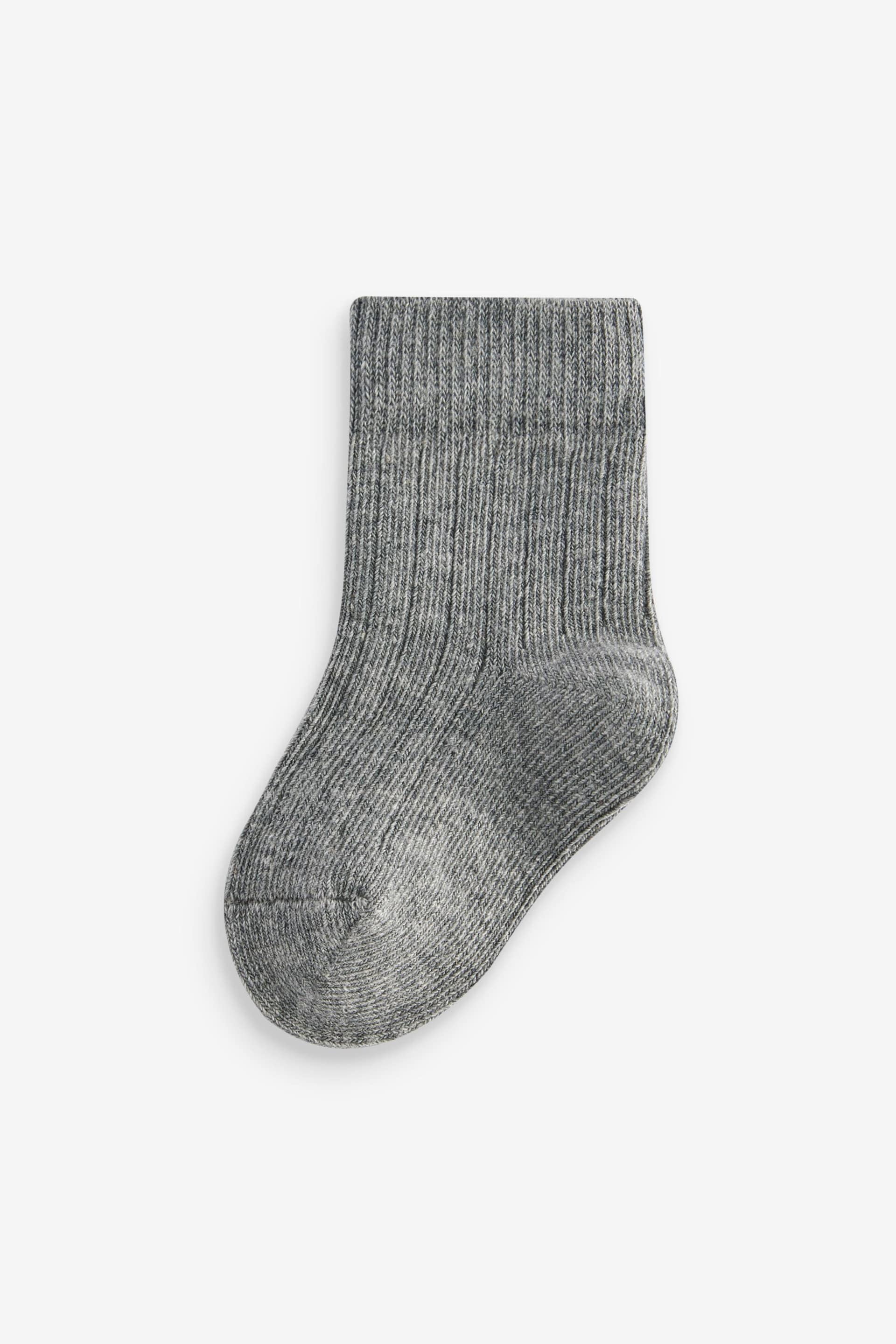 Grey Baby Socks 4 Pack (0mths-2yrs) - Image 3 of 5