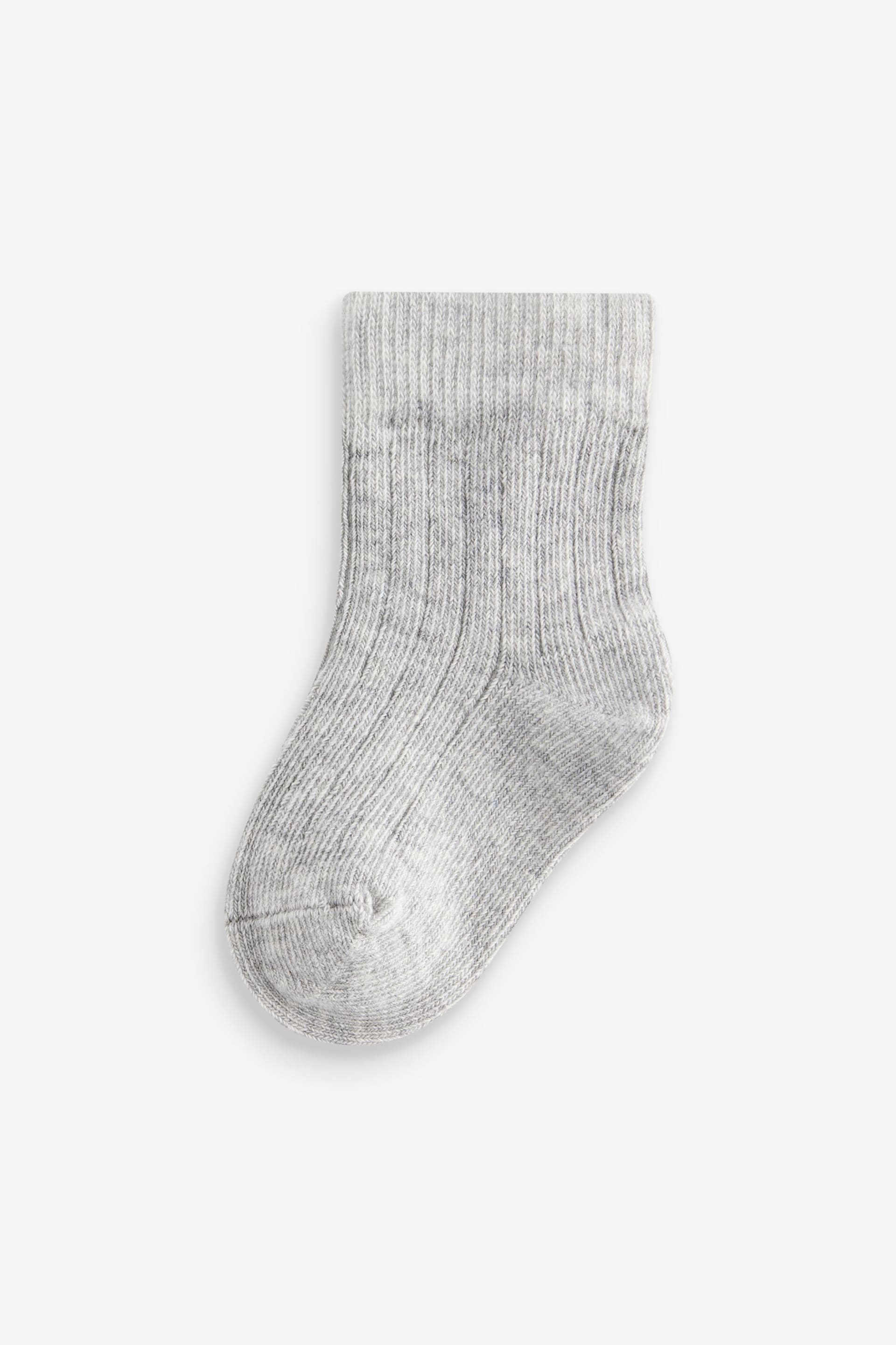 Grey Baby Socks 4 Pack (0mths-2yrs) - Image 5 of 5