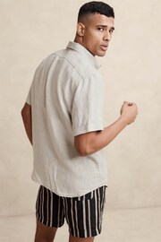 Banana Republic Natural Castelletto Linen Short Sleeve Shirt - Image 2 of 4