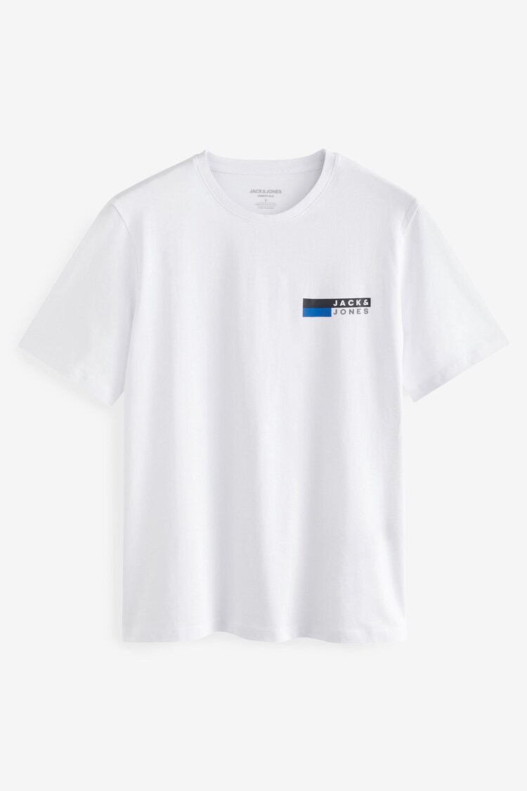 JACK & JONES White Small Logo T-Shirt - Image 6 of 6