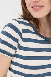 FatFace Blue Natalie Stripe T-Shirt - Image 5 of 6
