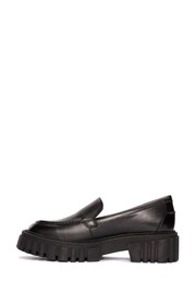Clarks Black Leather Page Loafer Shoes - Image 2 of 7