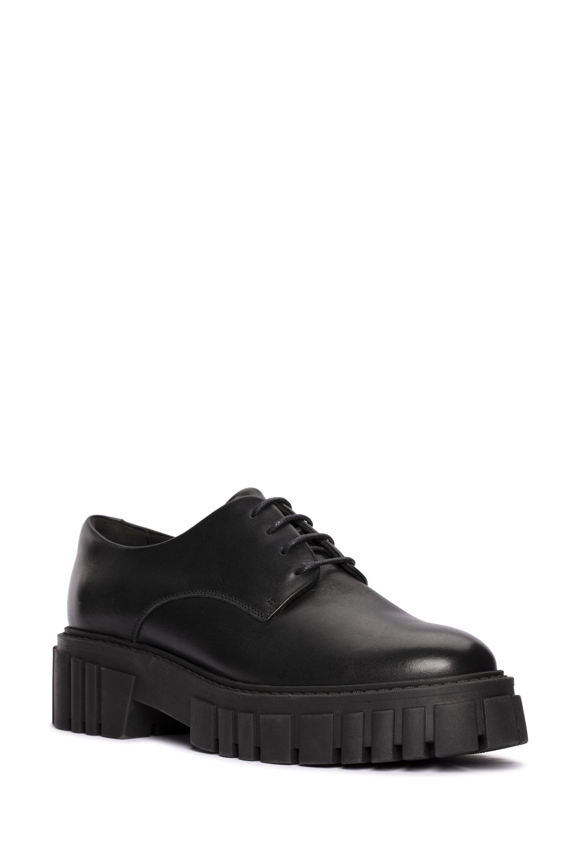 Clarks Black Leather Page Walk Shoes - Image 3 of 7