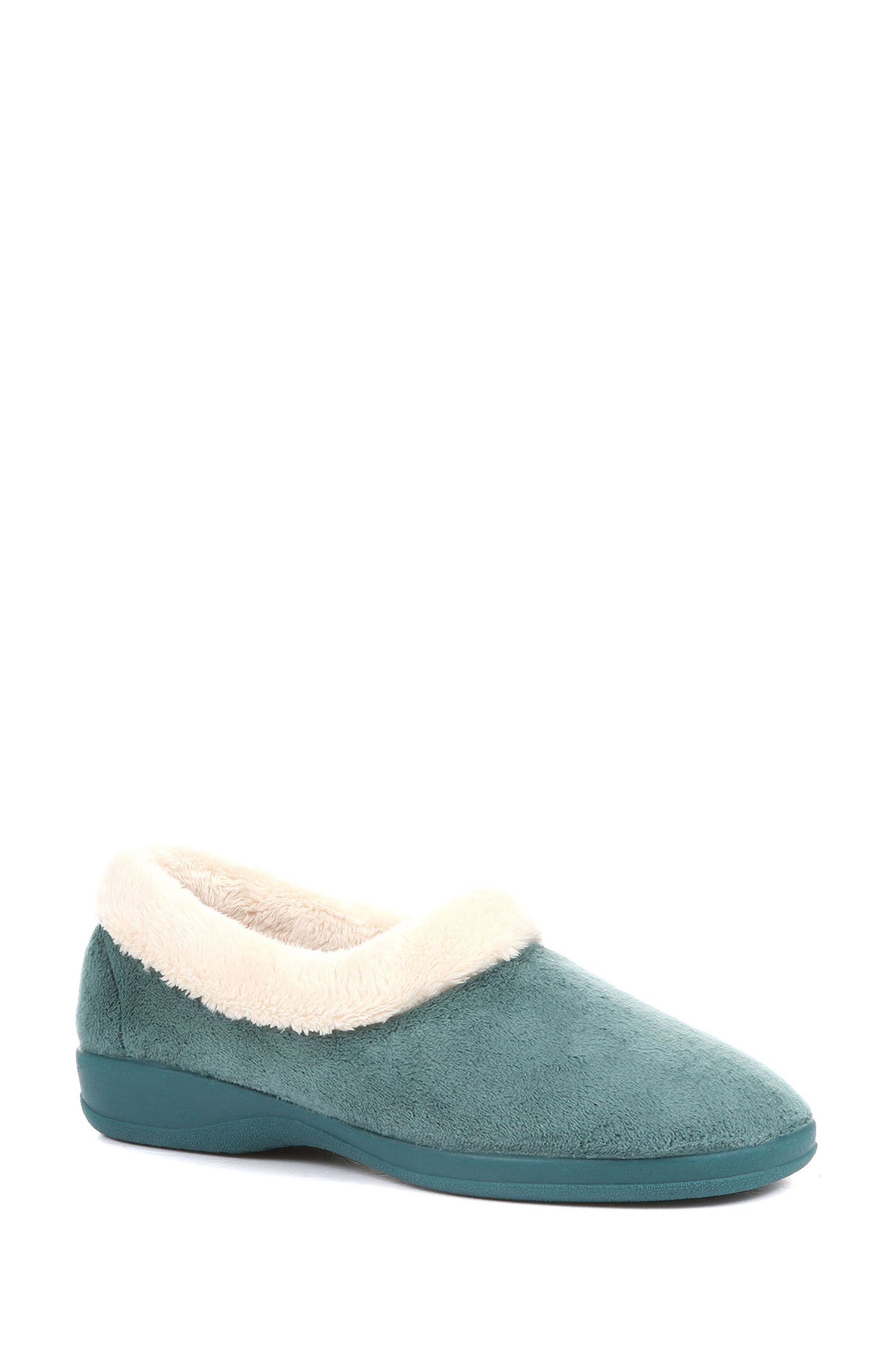 Buy Pavers Blue Full Slippers from Next Luxembourg