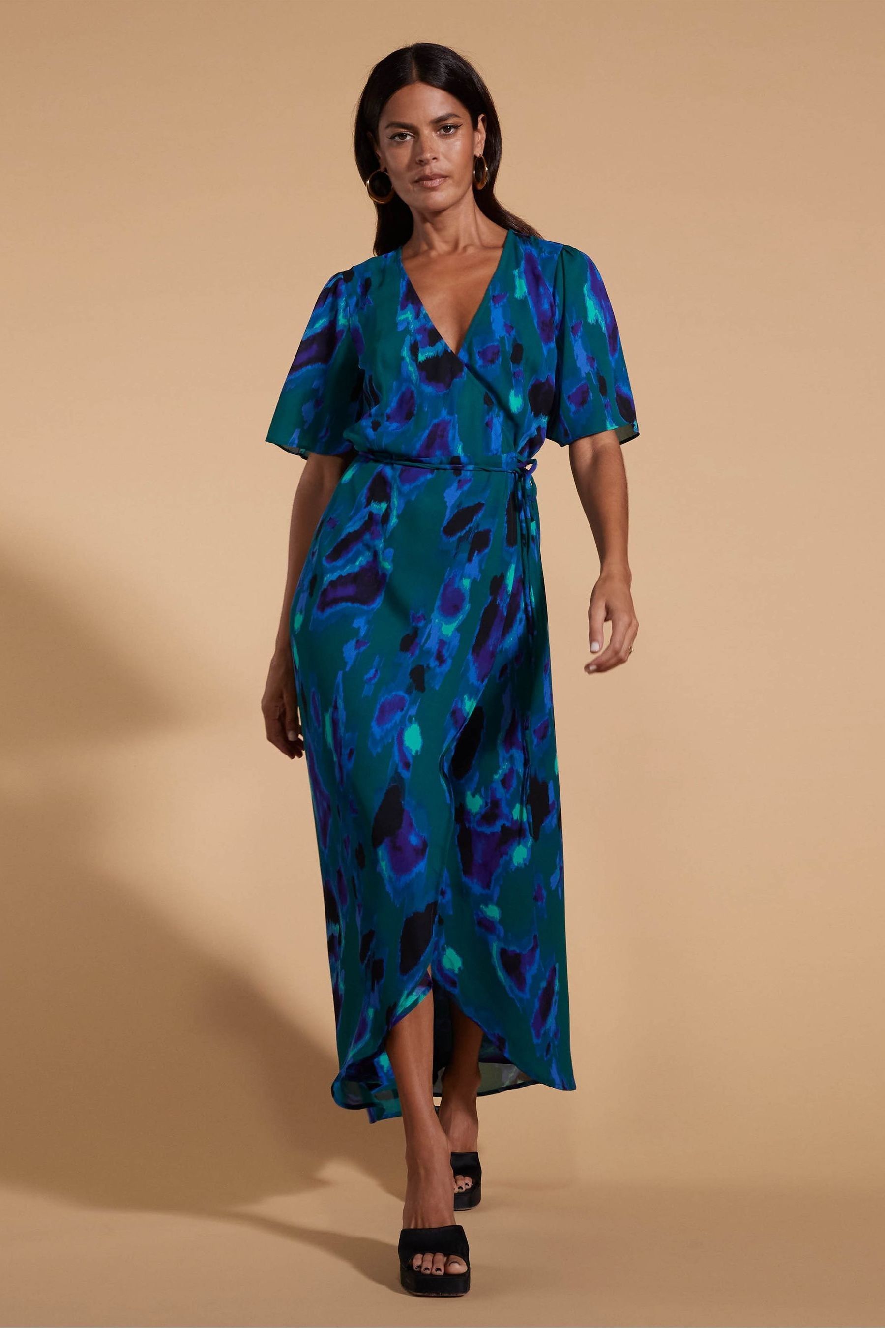 Buy Dancing Leopard Jenna Blue Maxi Dress from Next Ireland
