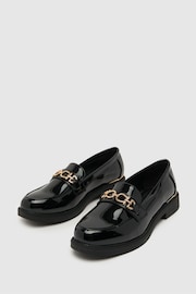 Schuh Larsa Patent Hardware Black Loafers - Image 3 of 4