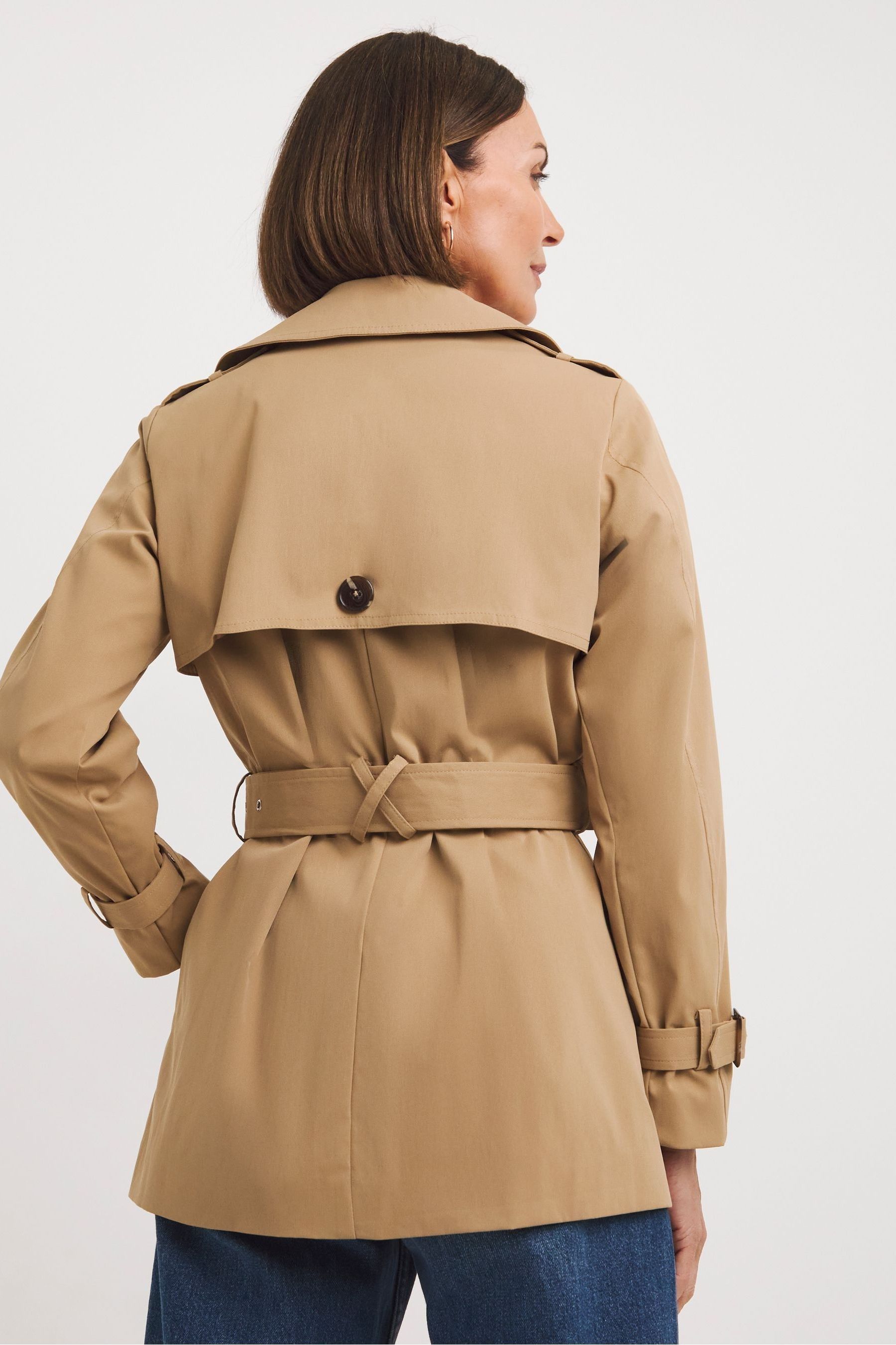 Buy JD Williams Brown Short Trench Coat from Next Germany