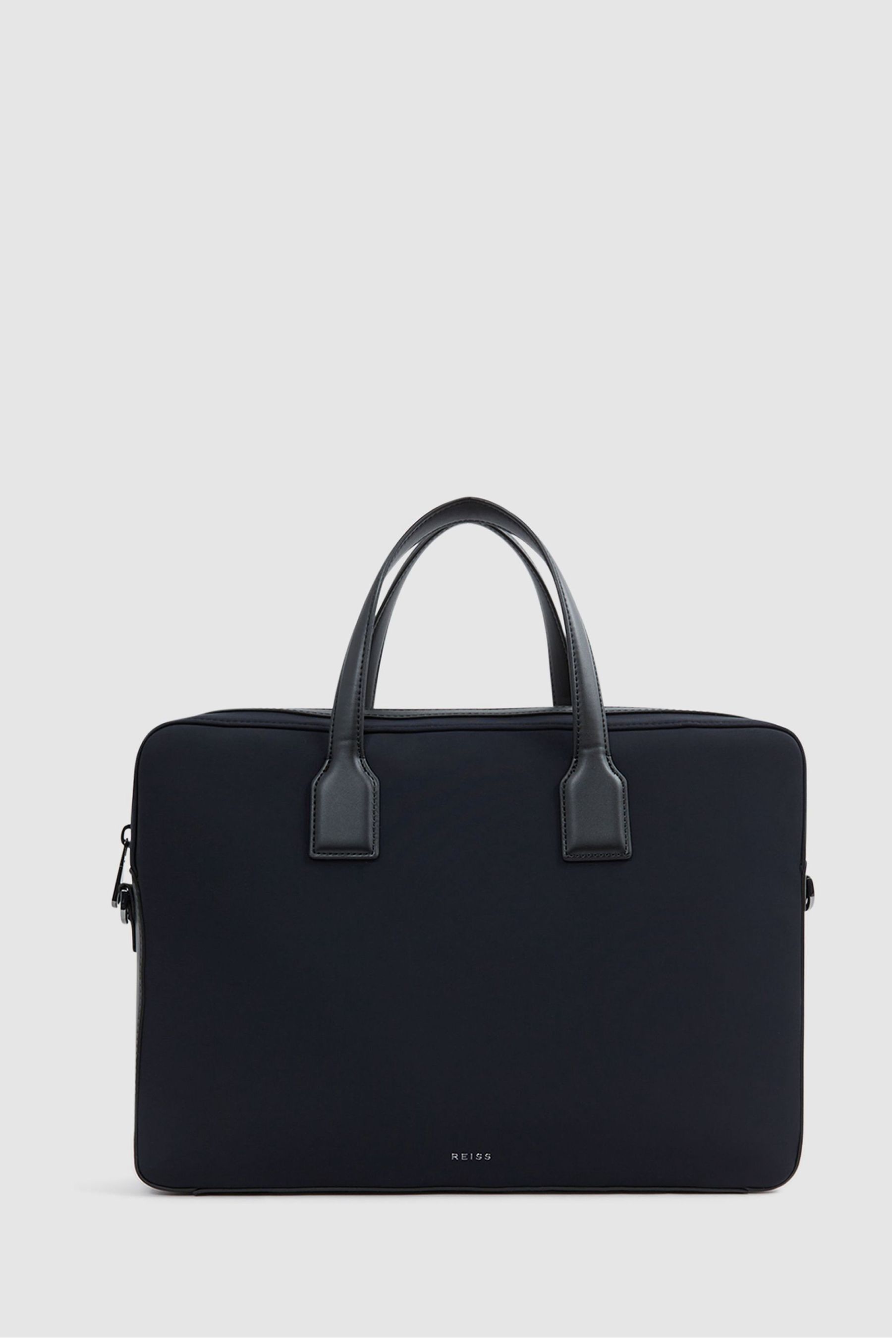 Reiss chancery leather satchel online