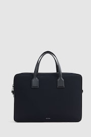 Reiss Dark Navy Carter Neoprene Briefcase - Image 1 of 6