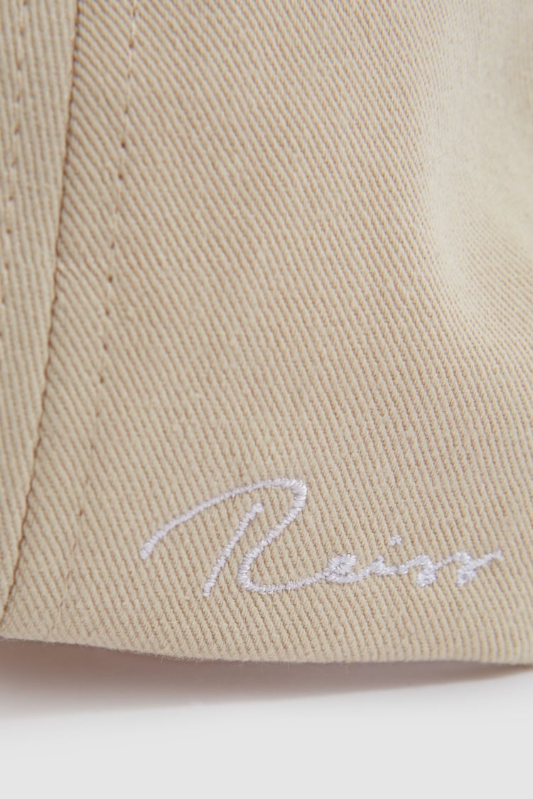 Reiss Stone Felix Cotton Embroidered Baseball Cap - Image 4 of 4