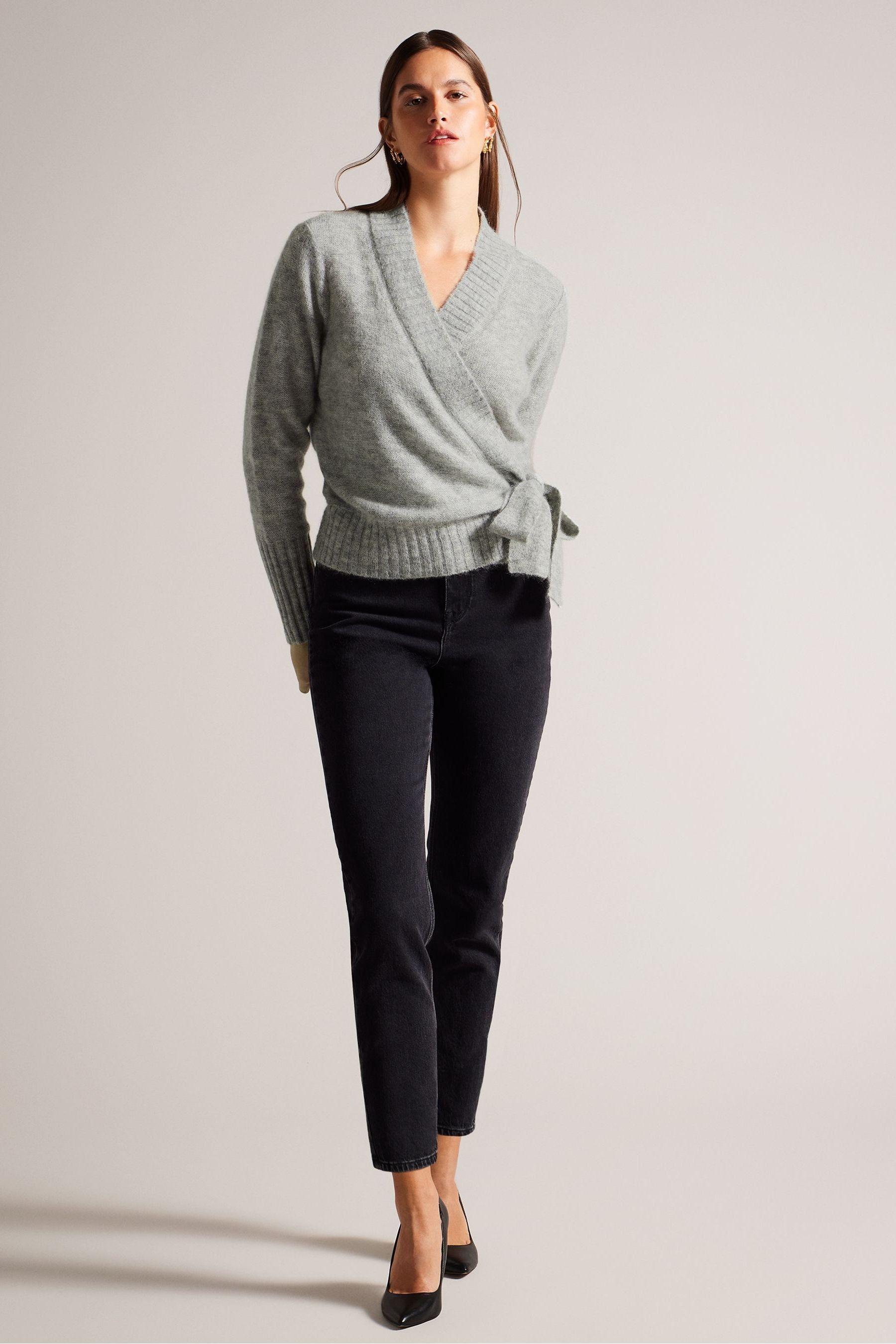 Buy Ted Baker Grey Elliian Wrap Cardigan from Next Luxembourg