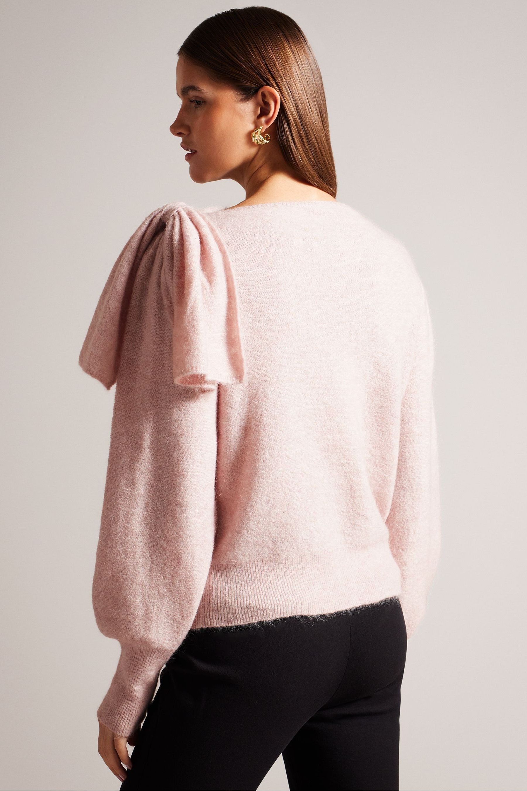 Buy Ted Baker Pink Larbow Statement Bow Sweater from Next Luxembourg