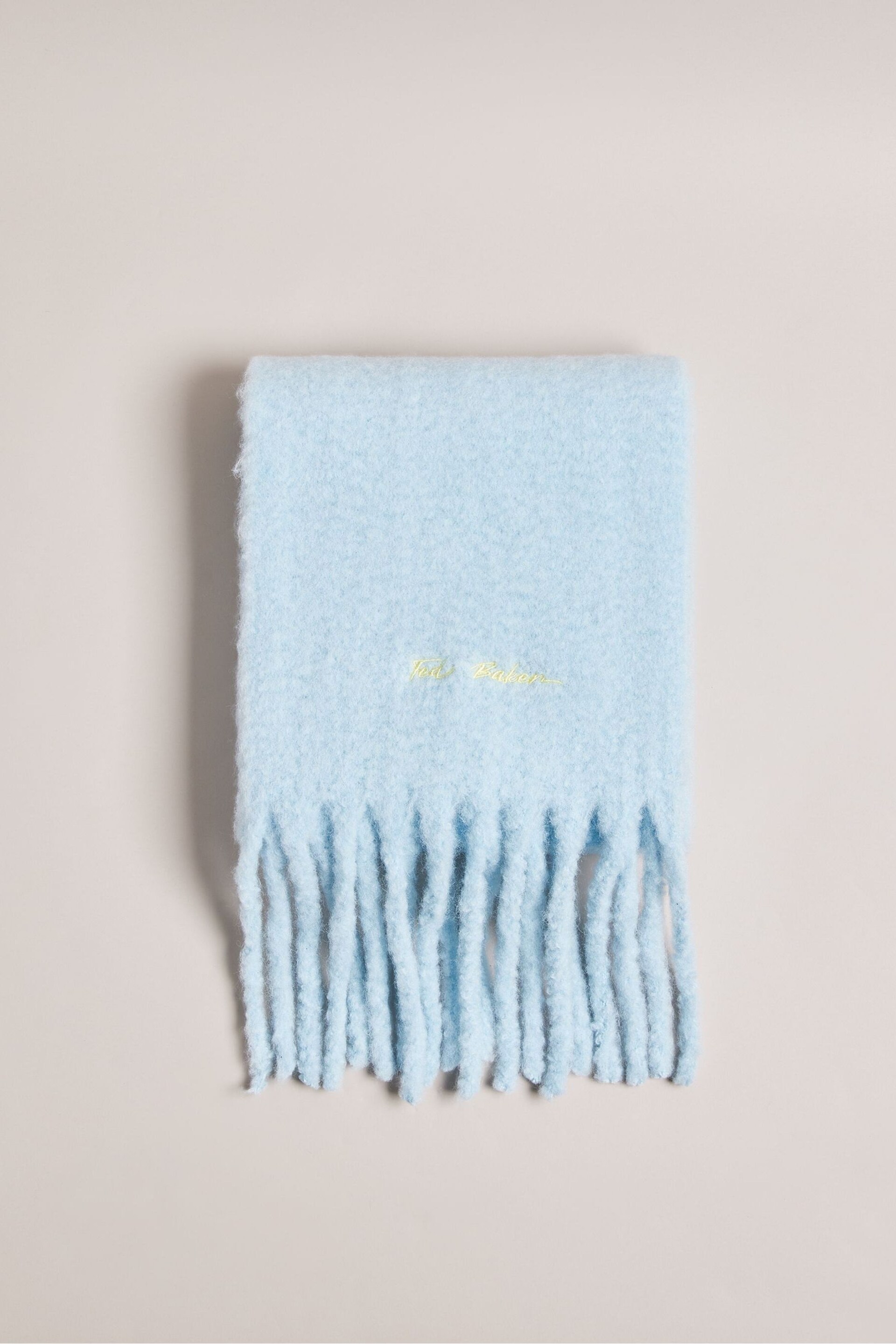 Ted Baker Blue Skinny Shelmas Woven Scarf - Image 1 of 3