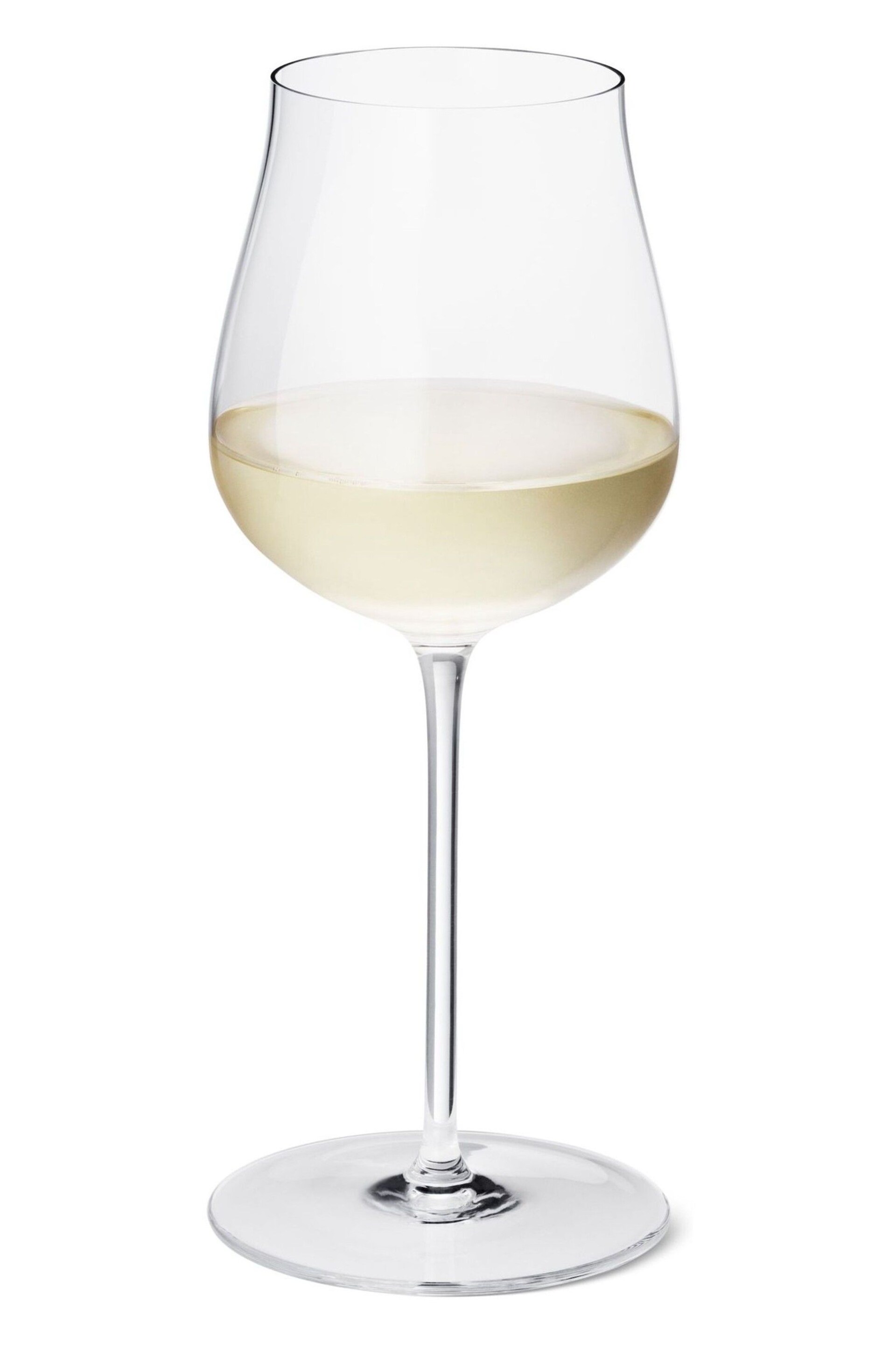 Georg Jensen Sky Set of 6 White Wine Crystalline Glasses 35CL - Image 3 of 3