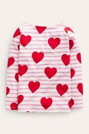 Boden Red Everyday Heart Breton T-Shirt - Image 2 of 3