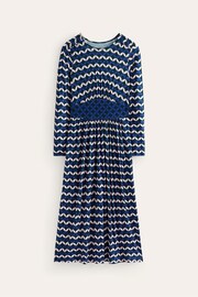 Boden Blue Chrome Thea Long Sleeve Midi Dress - Image 5 of 5