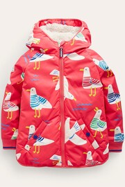 Boden Red Seagull Sherpa Lined Anorak - Image 2 of 5