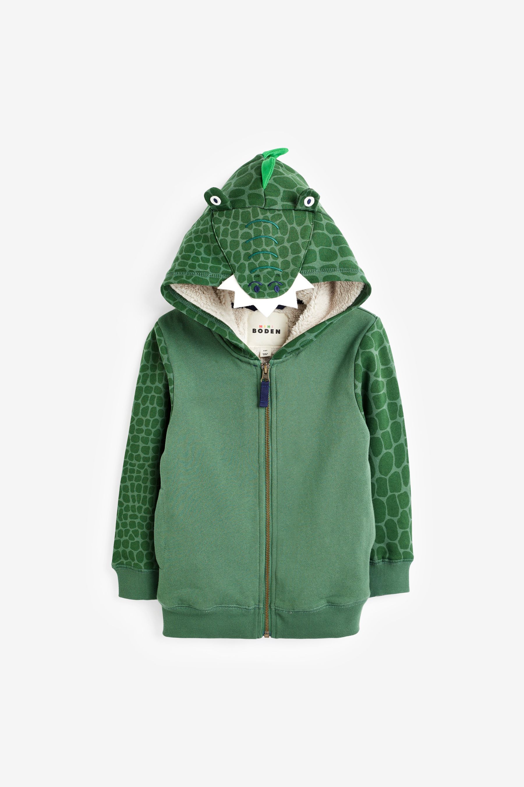 Buy Boden Green Novelty Crocodile Hoodie from Next Luxembourg