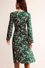 Boden Green Joanna Jersey Midi Wrap Dress - Image 4 of 5