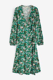 Boden Green Joanna Jersey Midi Wrap Dress - Image 5 of 5