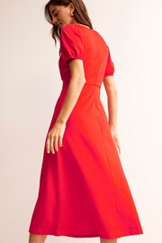 Boden Red Nancy Ponte Midi Dress - Image 4 of 5