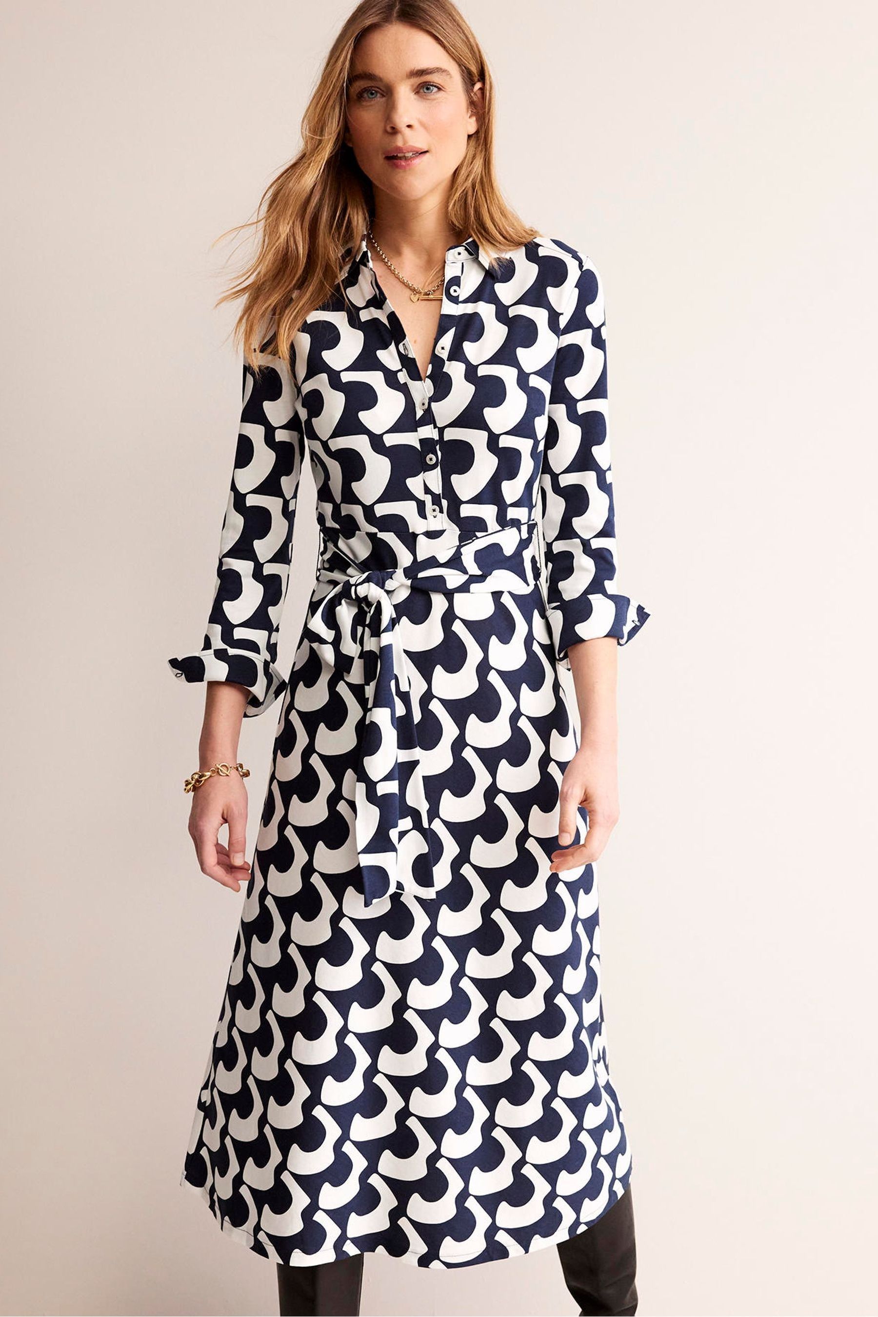 Boden jersey shirt dress shop