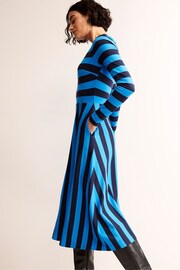Boden Blue Stripe Jersey Midi Dress - Image 3 of 5