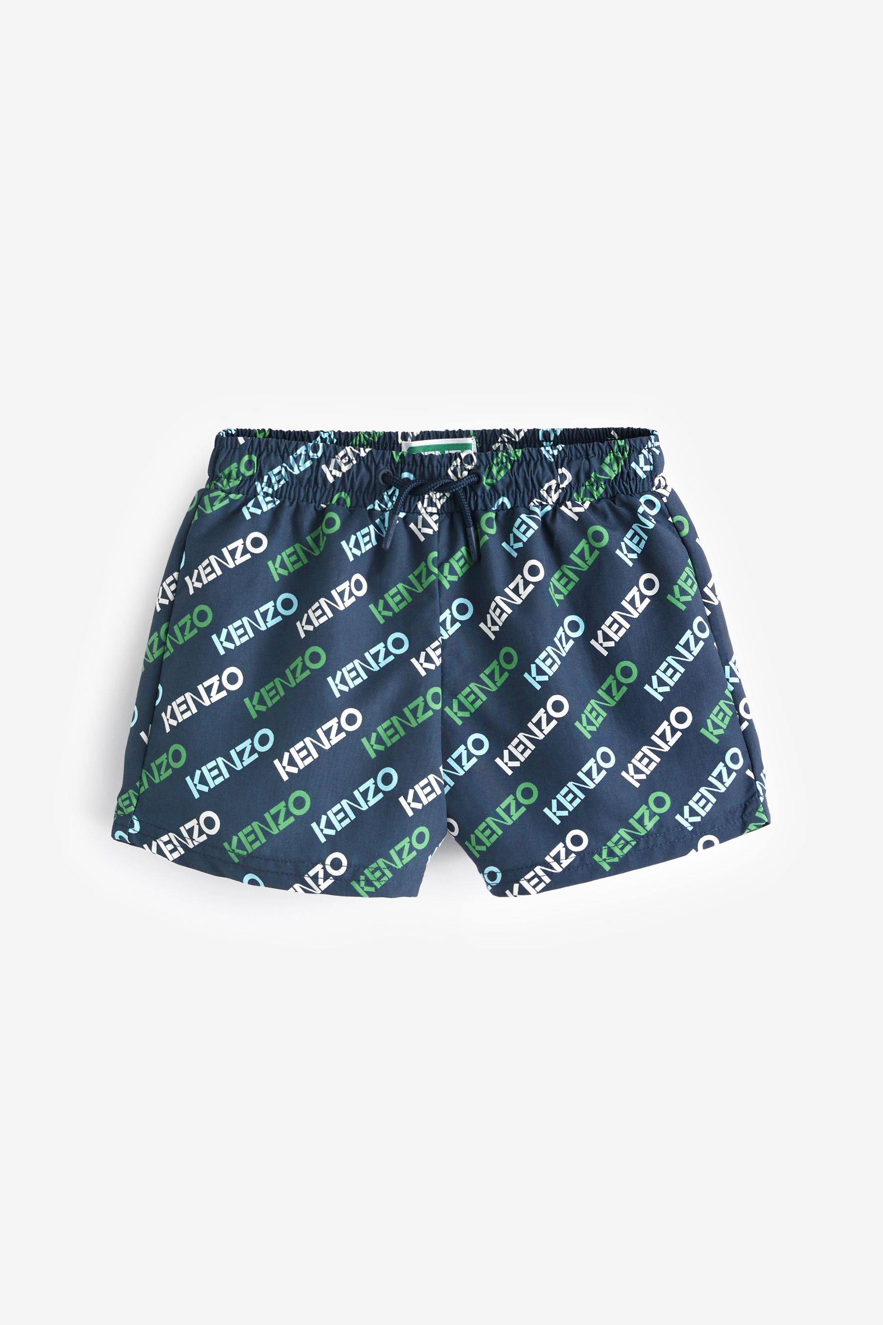 Buy KENZO KIDS Blue All Over Logo Print Swim Shorts from Next Austria