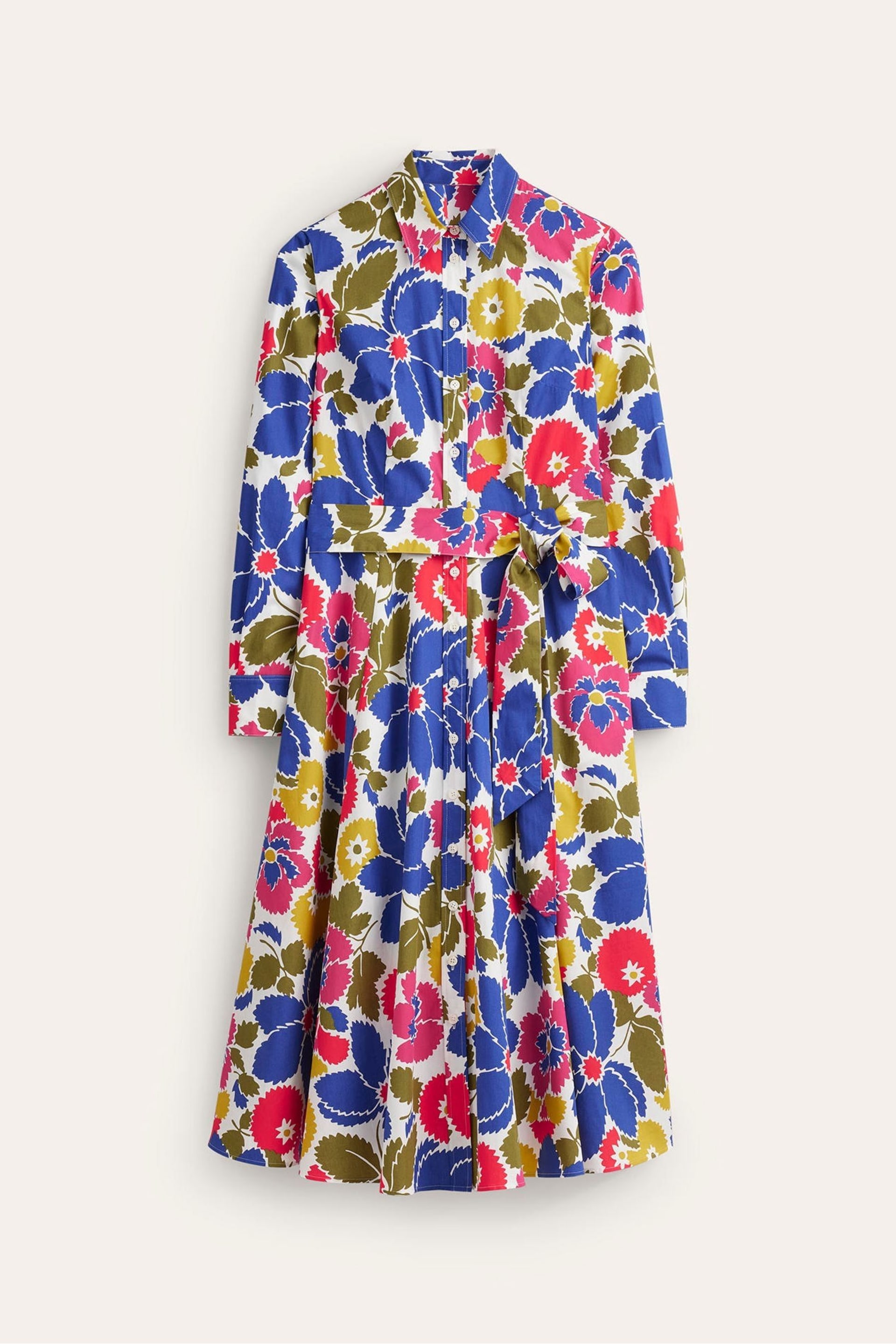 Boden Blue Amy Cotton Midi Shirt Dress - Image 5 of 5