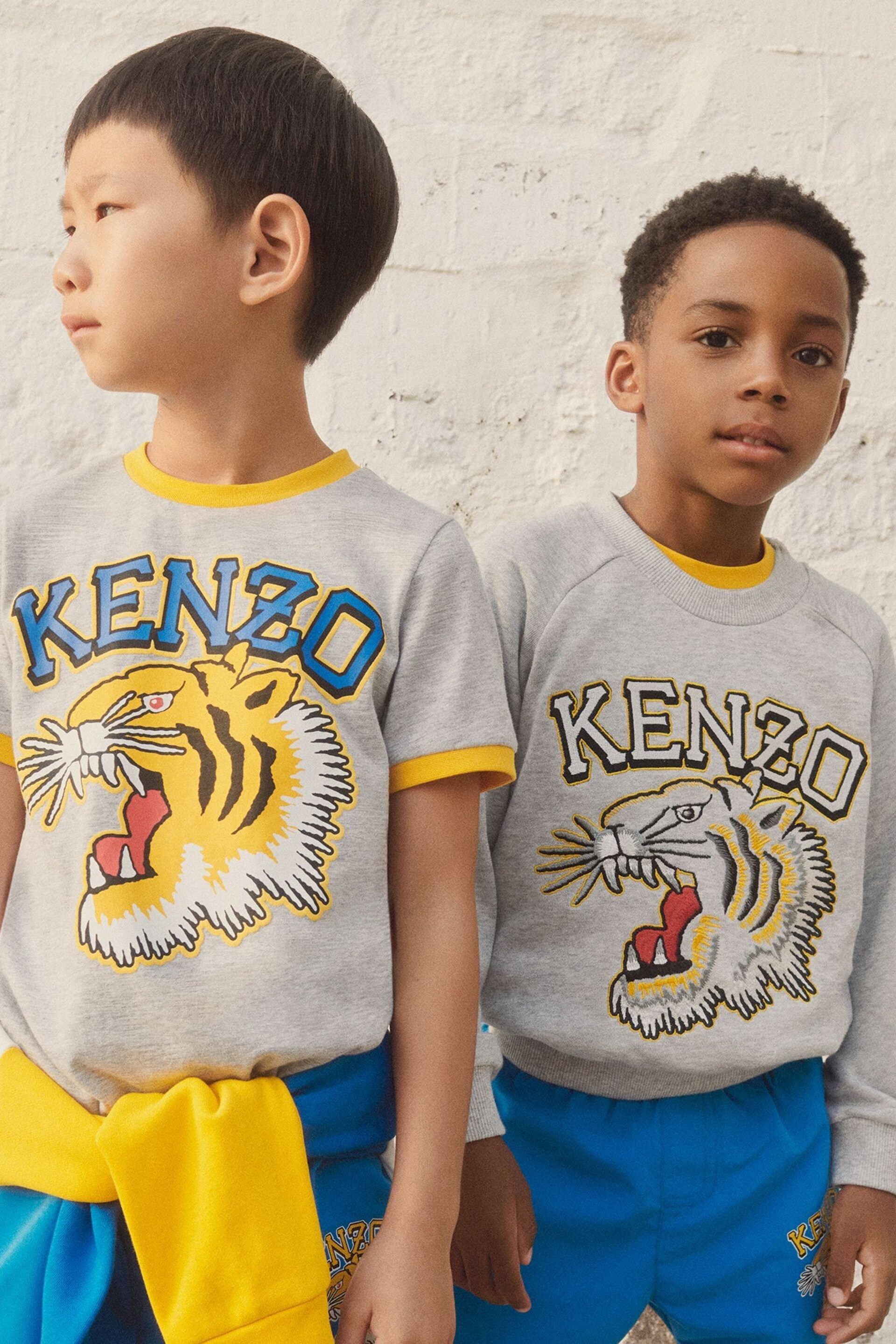 KENZO KIDS Blue Logo Jersey Shorts - Image 2 of 4