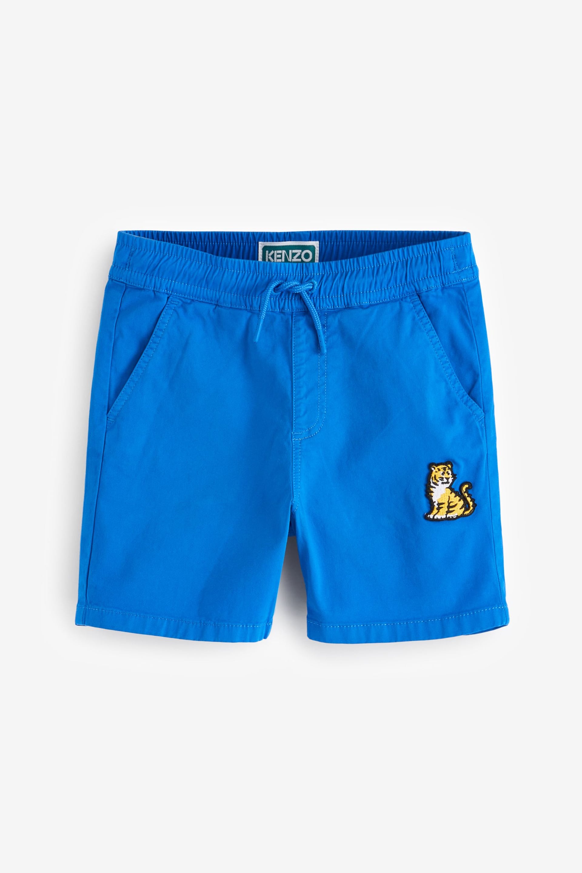 KENZO KIDS Blue Logo Jersey Shorts - Image 3 of 4